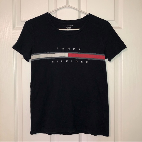Tommy Hilfiger Women’s Big Logo Line T-shirt - Picture 1 of 6
